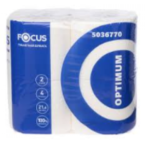 Туалетная бумага Focus optimum 2-х сл 21,6м белый (4рул/упак)